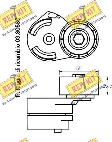 REPKIT RKT2287 - Siksnas spriegotājs, Ķīļsiksna autospares.lv