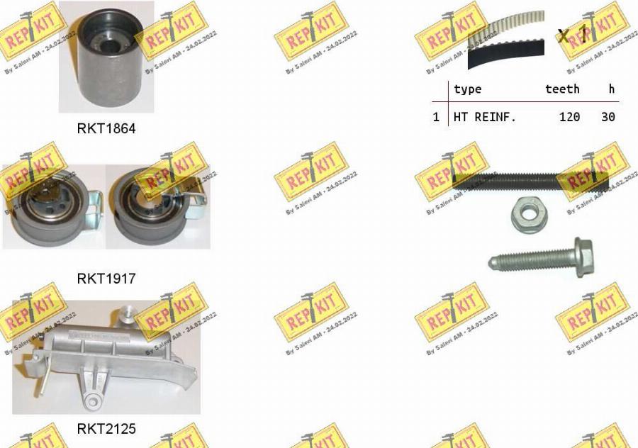 REPKIT RKTK0941 - Timing Belt Set www.autospares.lv