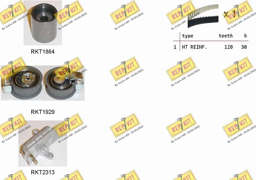 REPKIT RKTK0951C - Timing Belt Set www.autospares.lv