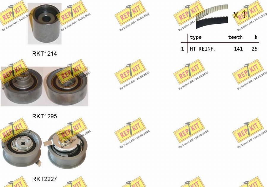 REPKIT RKTK0958 - Timing Belt Set www.autospares.lv