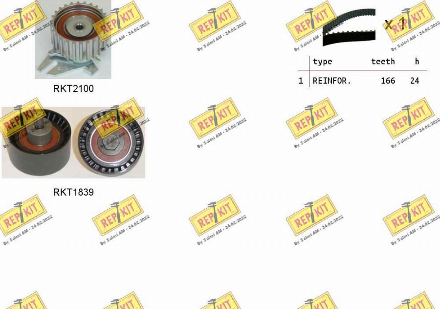 REPKIT RKTK0906 - Timing Belt Set www.autospares.lv