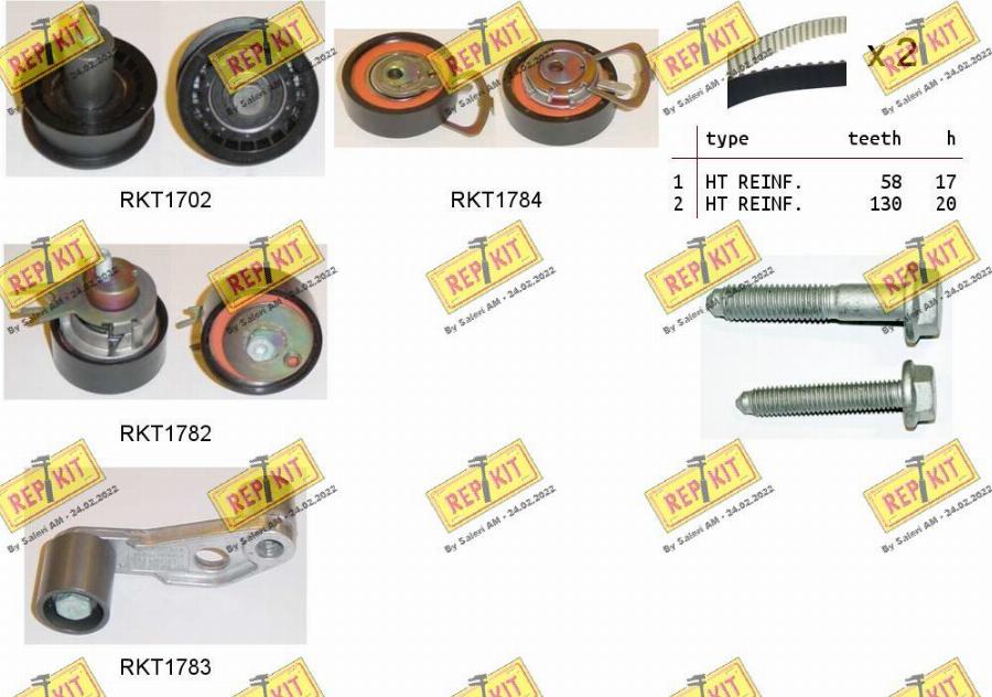 REPKIT RKTK0919 - Timing Belt Set www.autospares.lv