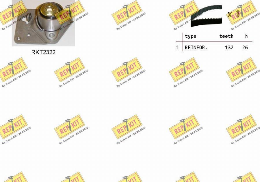 REPKIT RKTK0916 - Timing Belt Set www.autospares.lv