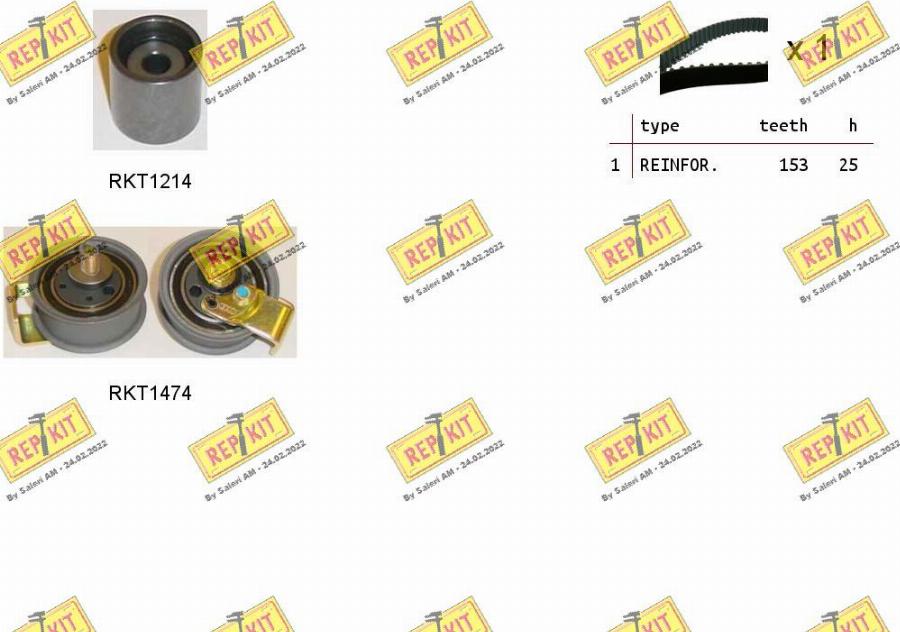 REPKIT RKTK0910 - Timing Belt Set www.autospares.lv