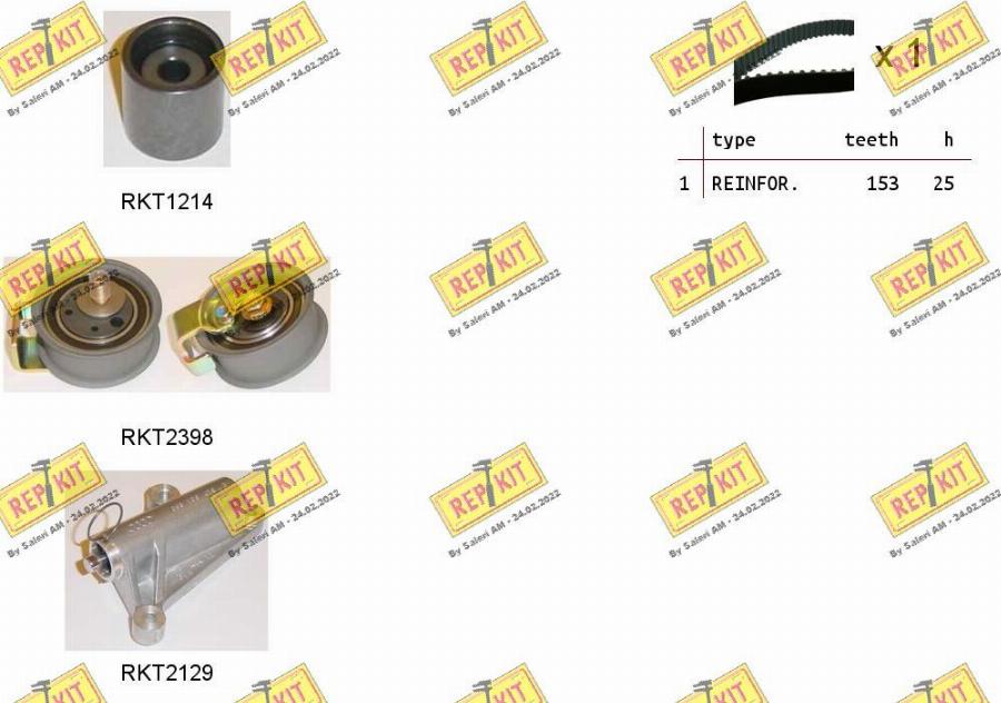 REPKIT RKTK0911C - Timing Belt Set www.autospares.lv