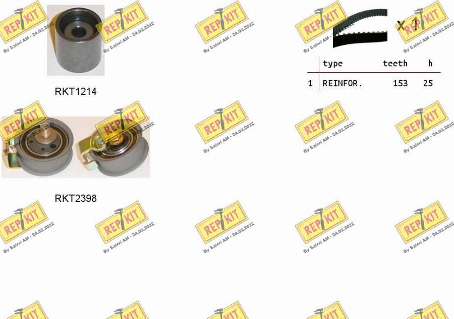 REPKIT RKTK0911 - Timing Belt Set www.autospares.lv