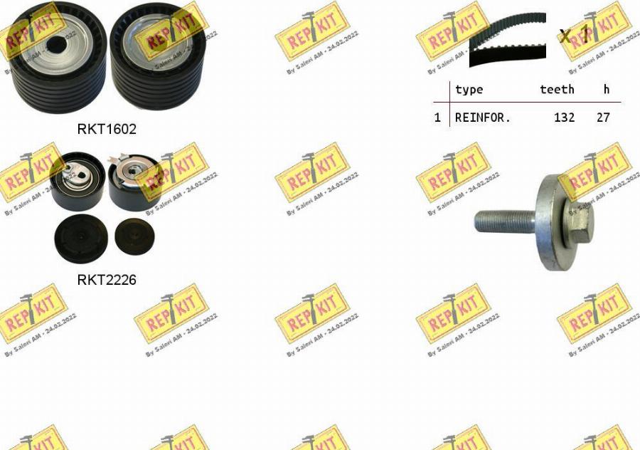 REPKIT RKTK0912 - Timing Belt Set www.autospares.lv