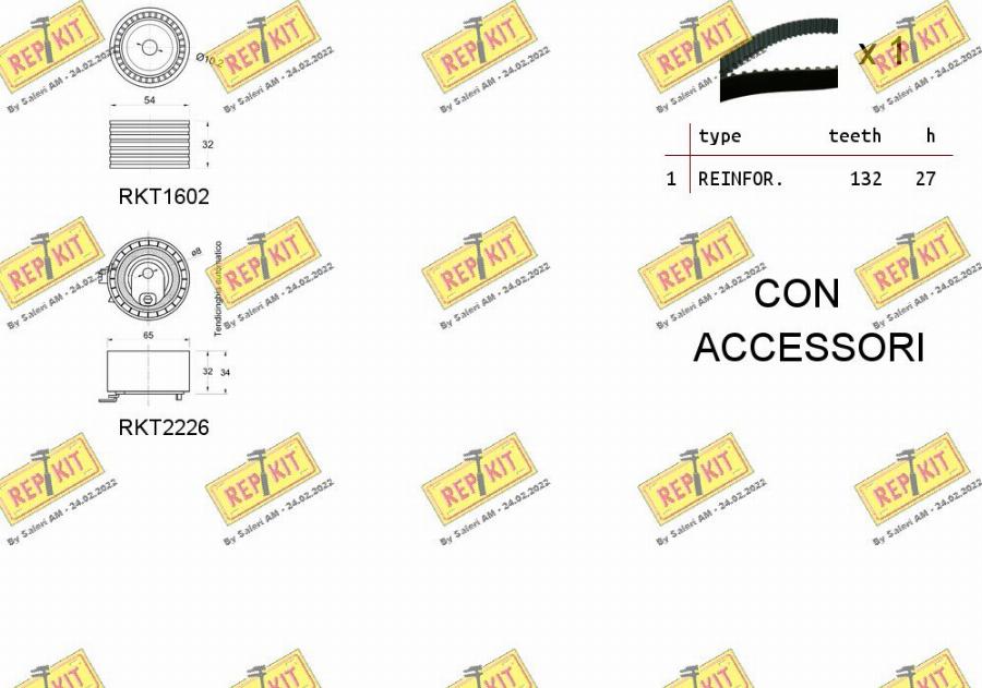 REPKIT RKTK0912 - Zobsiksnas komplekts autospares.lv