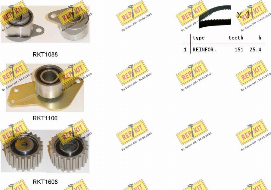 REPKIT RKTK0935 - Timing Belt Set www.autospares.lv