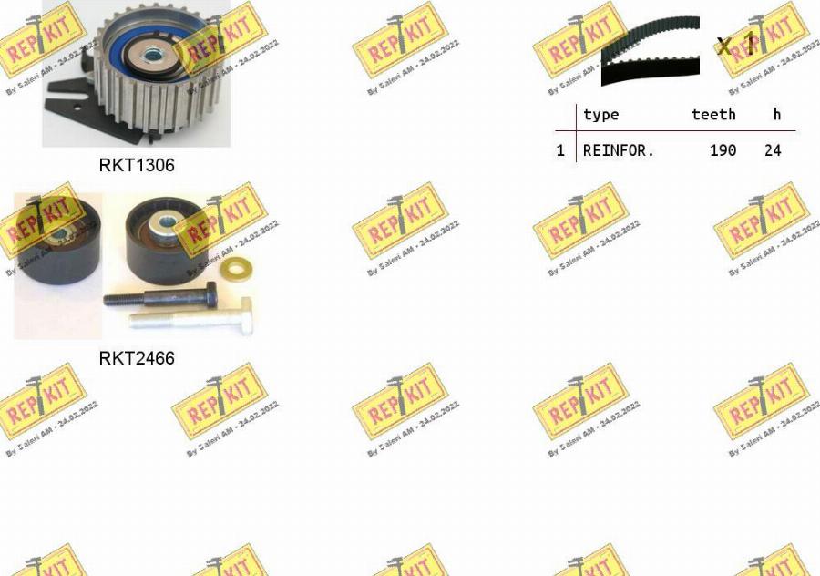 REPKIT RKTK0936 - Timing Belt Set www.autospares.lv