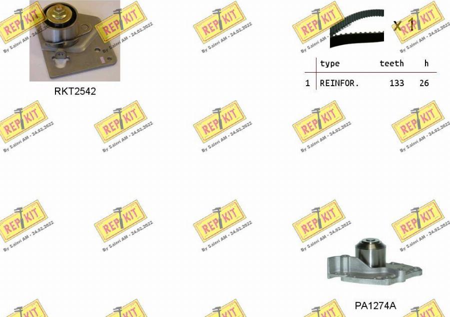 REPKIT RKTK0931PA - Ūdenssūknis + Zobsiksnas komplekts www.autospares.lv