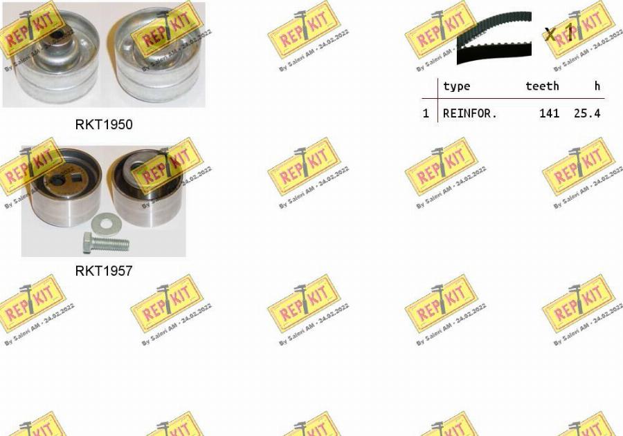 REPKIT RKTK0937 - Timing Belt Set www.autospares.lv