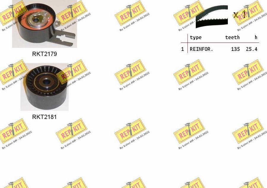 REPKIT RKTK0924 - Timing Belt Set www.autospares.lv