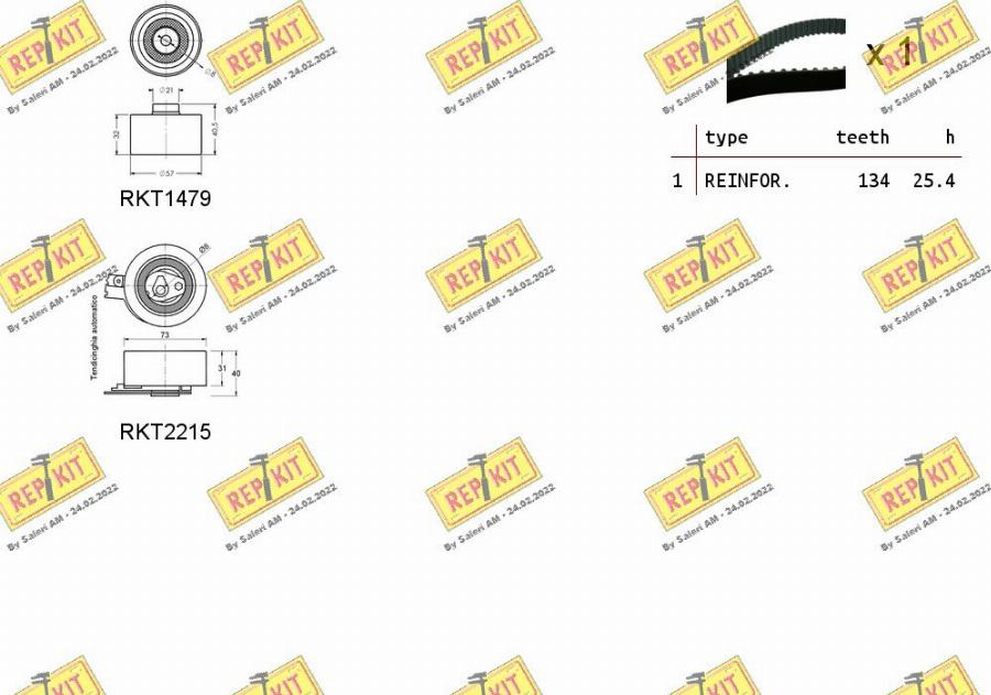 REPKIT RKTK0923 - Zobsiksnas komplekts autospares.lv