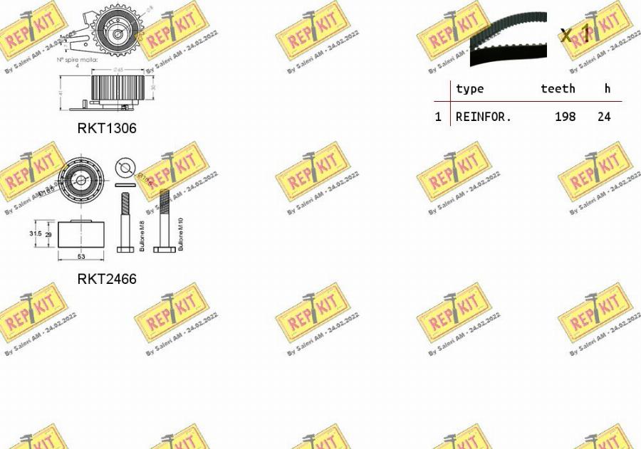 REPKIT RKTK0927 - Timing Belt Set www.autospares.lv