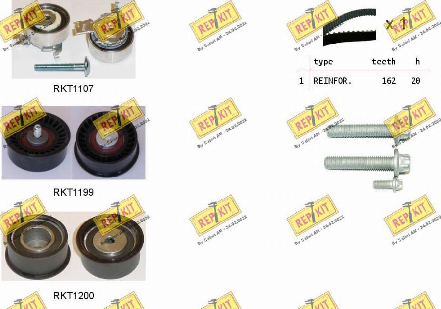 REPKIT RKTK0848 - Timing Belt Set www.autospares.lv