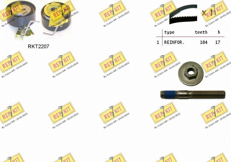 REPKIT RKTK0859 - Timing Belt Set www.autospares.lv