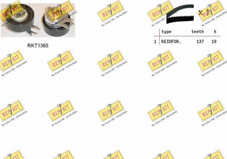 REPKIT RKTK0854 - Timing Belt Set www.autospares.lv