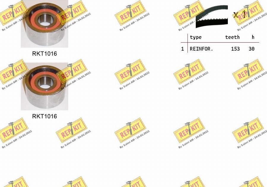 REPKIT RKTK0850 - Zobsiksnas komplekts www.autospares.lv