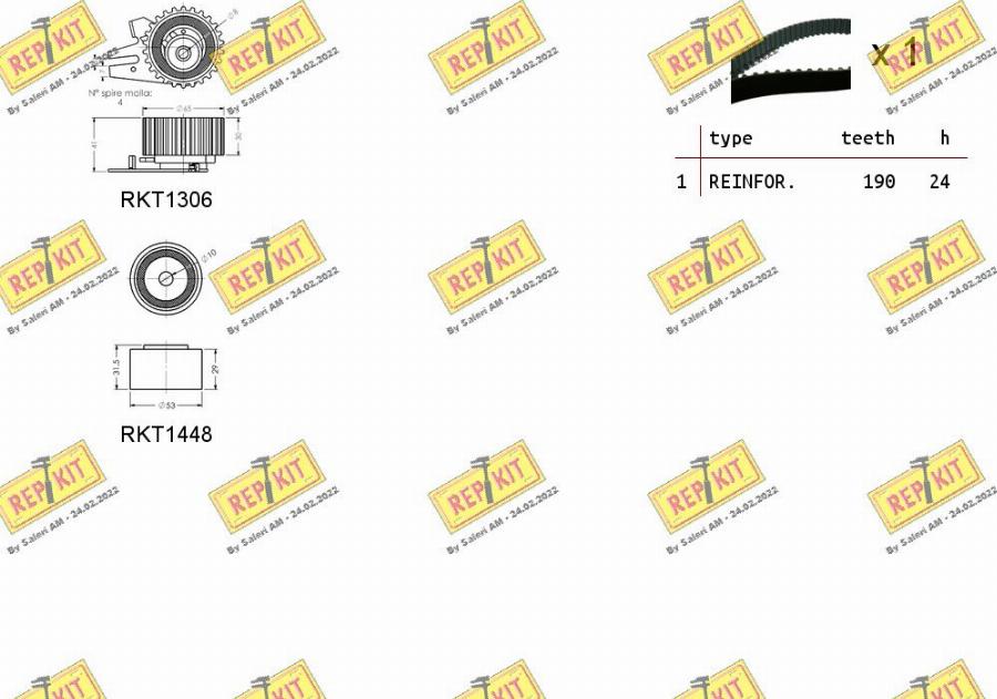 REPKIT RKTK0853 - Zobsiksnas komplekts autospares.lv