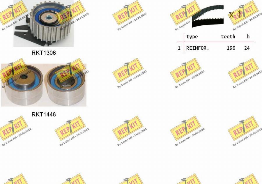 REPKIT RKTK0853 - Zobsiksnas komplekts autospares.lv