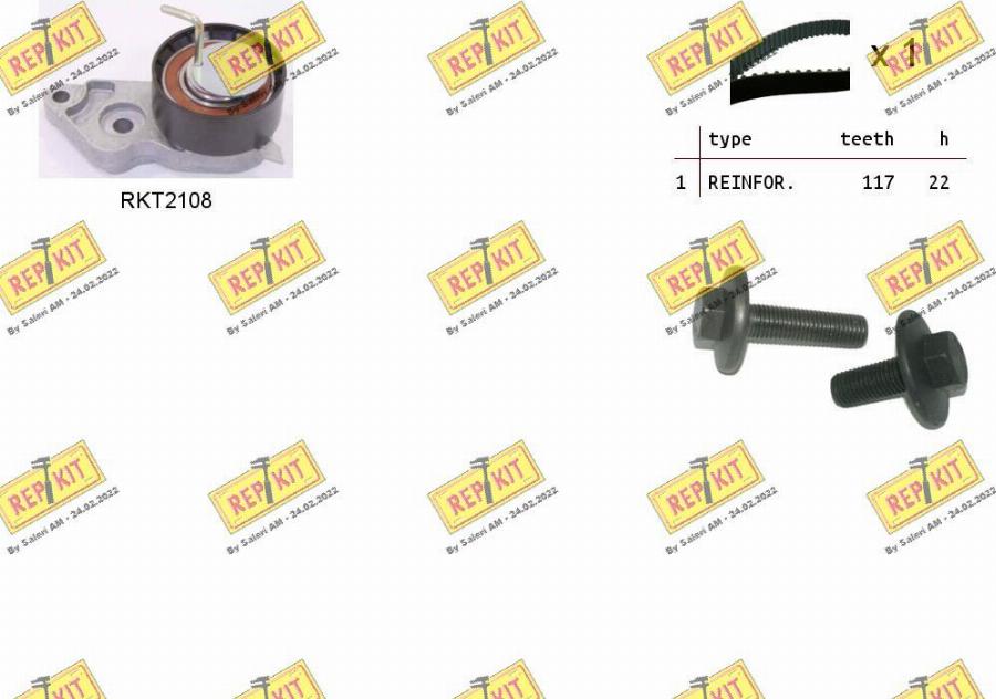 REPKIT RKTK0869 - Timing Belt Set www.autospares.lv