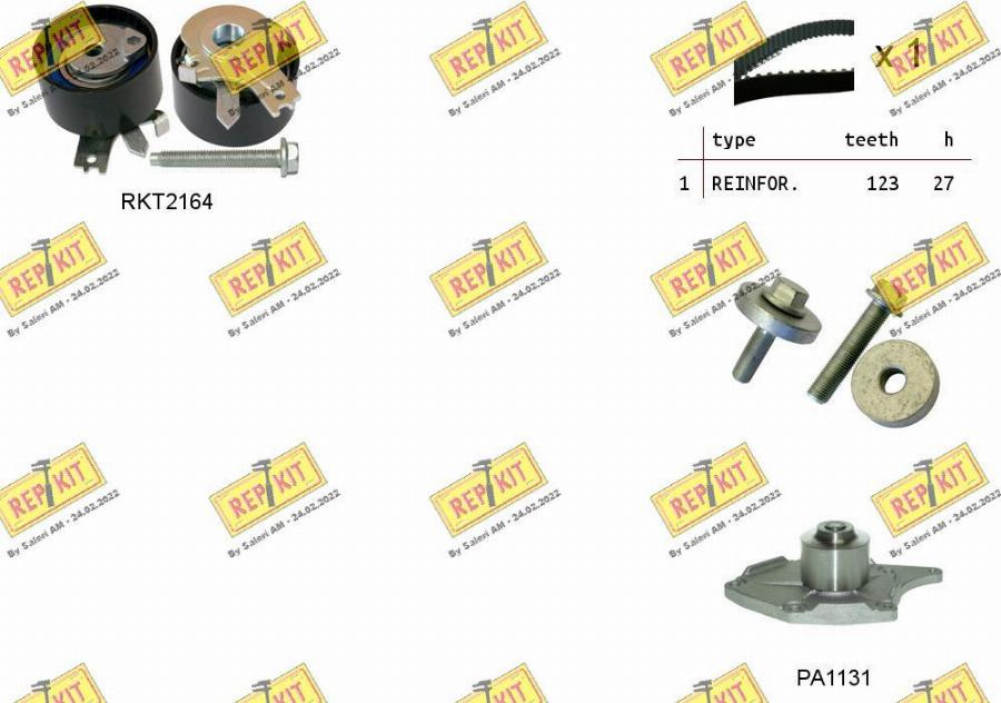 REPKIT RKTK0863PA - Ūdenssūknis + Zobsiksnas komplekts autospares.lv