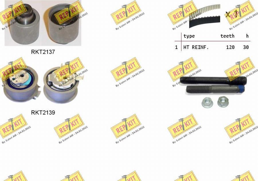 REPKIT RKTK0867 - Timing Belt Set www.autospares.lv