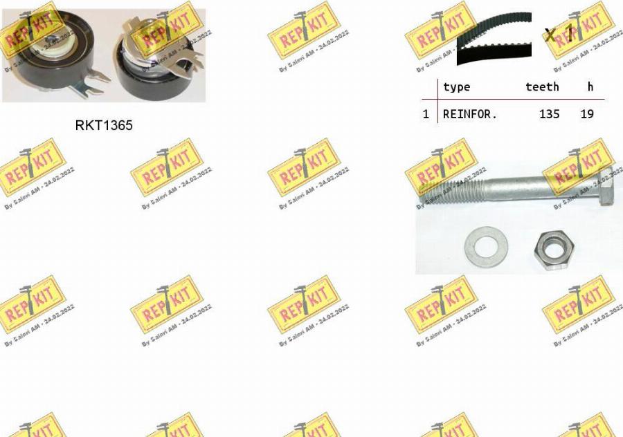 REPKIT RKTK0815 - Timing Belt Set www.autospares.lv