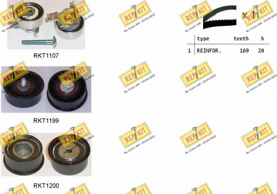 REPKIT RKTK0810 - Timing Belt Set www.autospares.lv