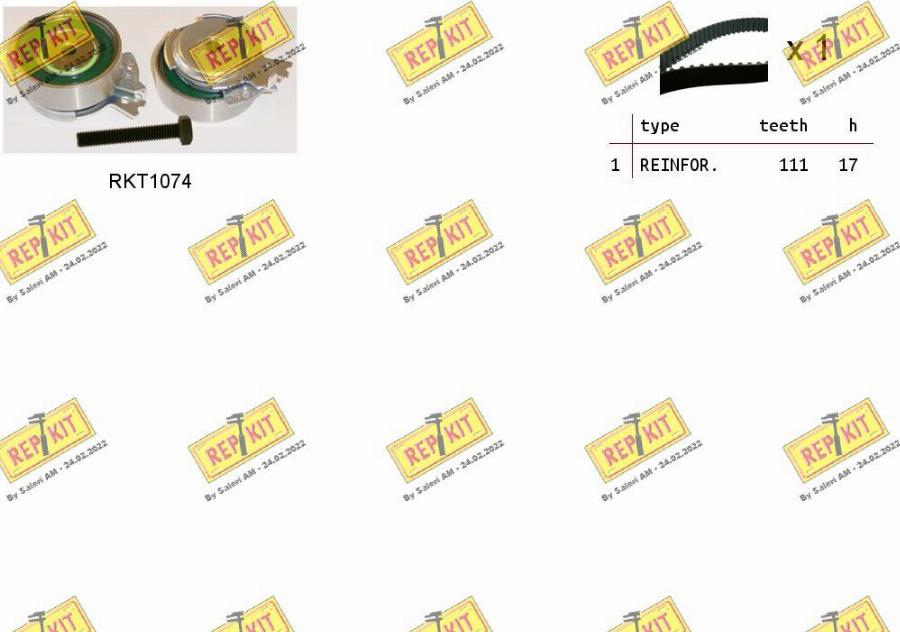 REPKIT RKTK0813 - Timing Belt Set www.autospares.lv