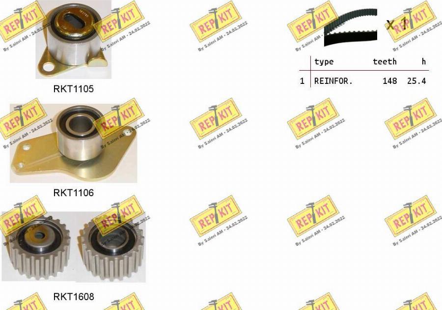 REPKIT RKTK0885 - Timing Belt Set www.autospares.lv