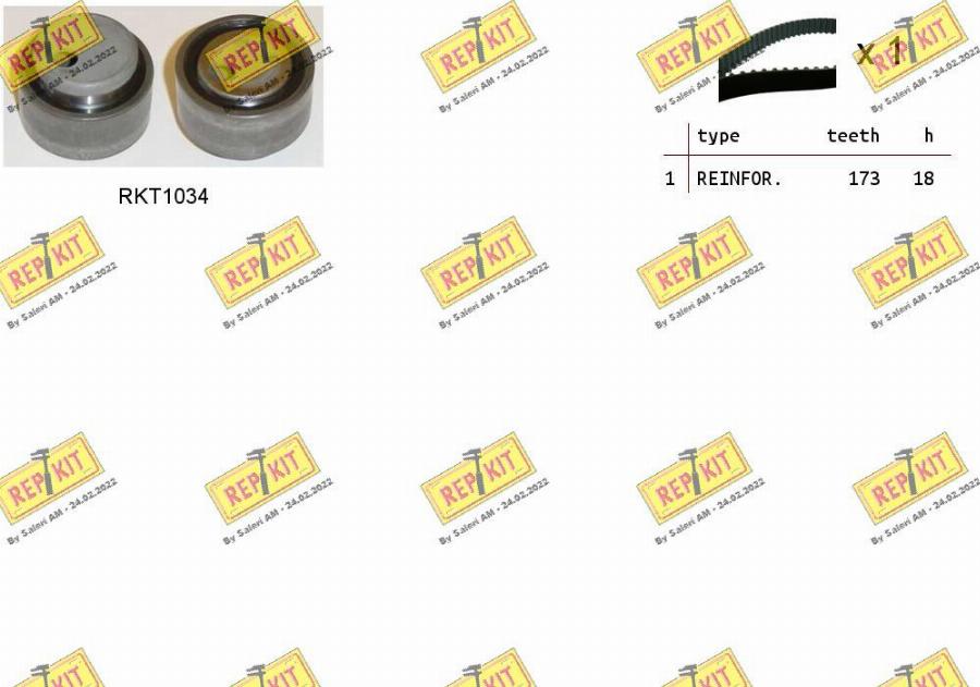 REPKIT RKTK0887 - Timing Belt Set www.autospares.lv