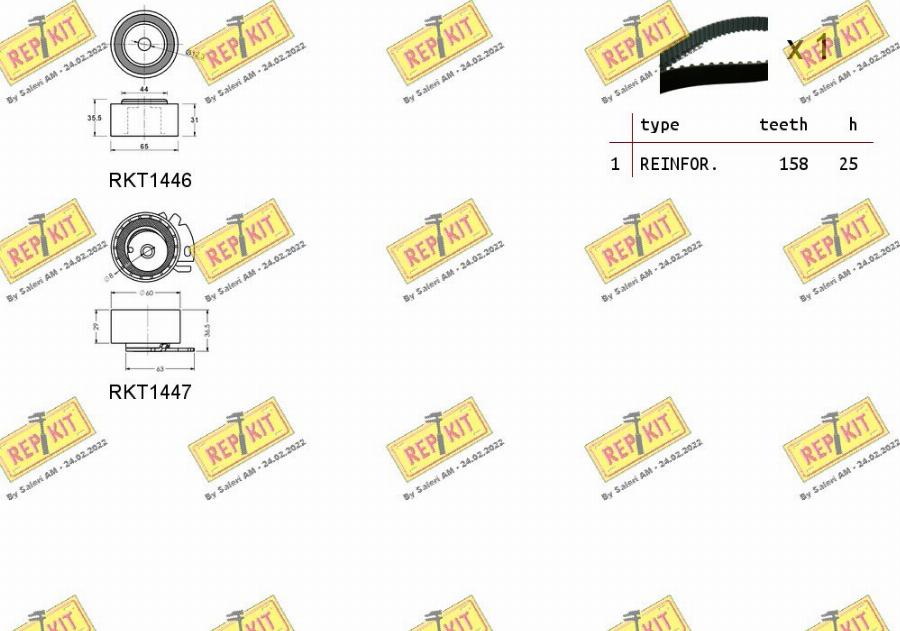 REPKIT RKTK0839 - Timing Belt Set www.autospares.lv