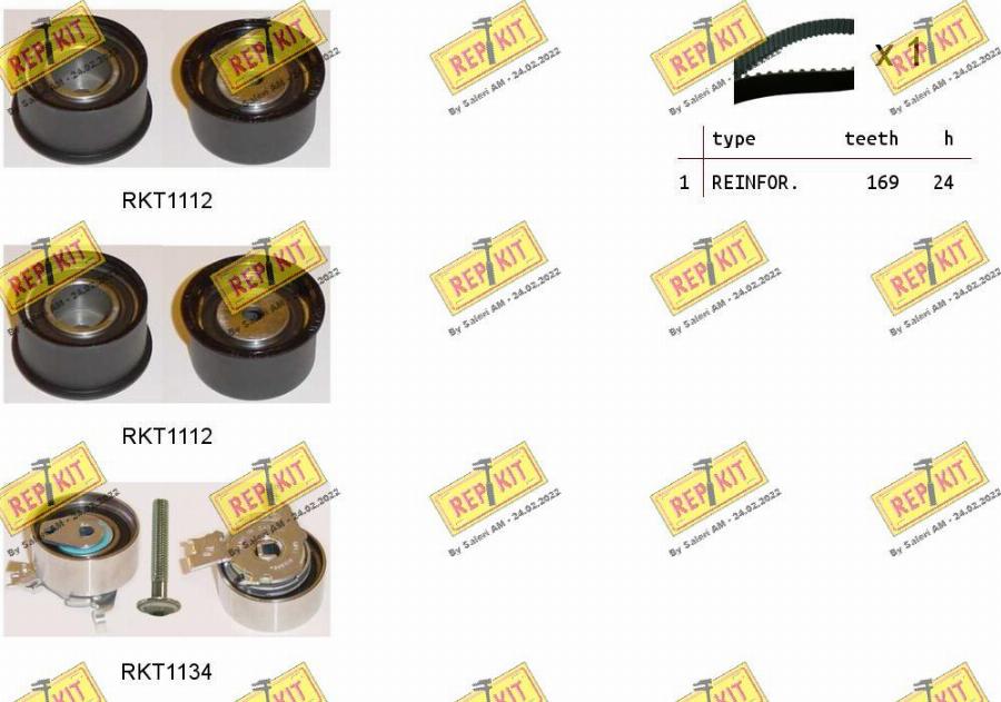 REPKIT RKTK0830 - Timing Belt Set www.autospares.lv