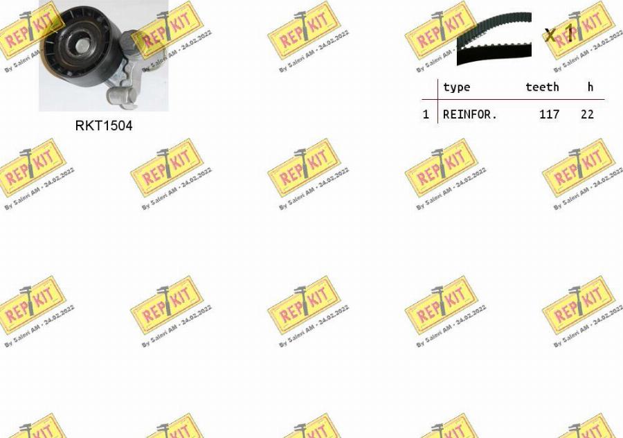 REPKIT RKTK0838 - Timing Belt Set www.autospares.lv