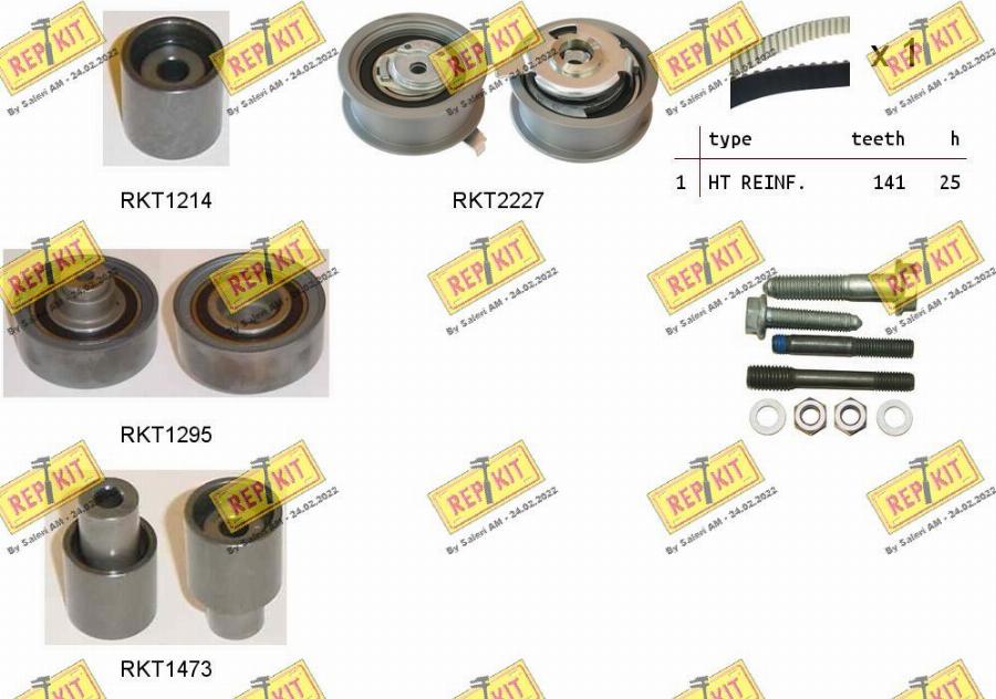 REPKIT RKTK0865 - Timing Belt Set www.autospares.lv