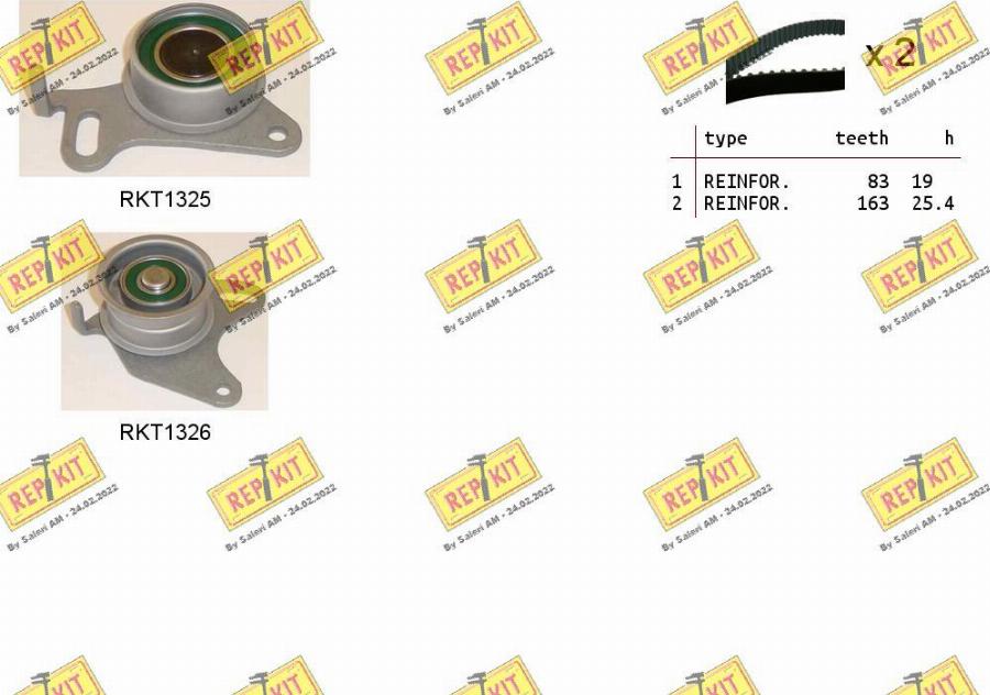 REPKIT RKTK0837 - Timing Belt Set www.autospares.lv