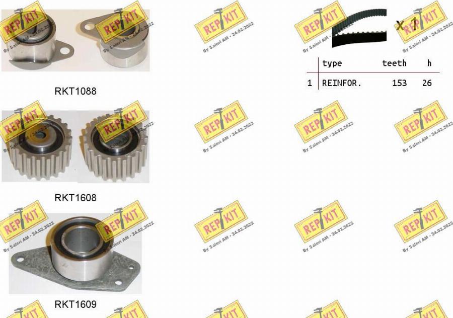 REPKIT RKTK0829 - Timing Belt Set www.autospares.lv