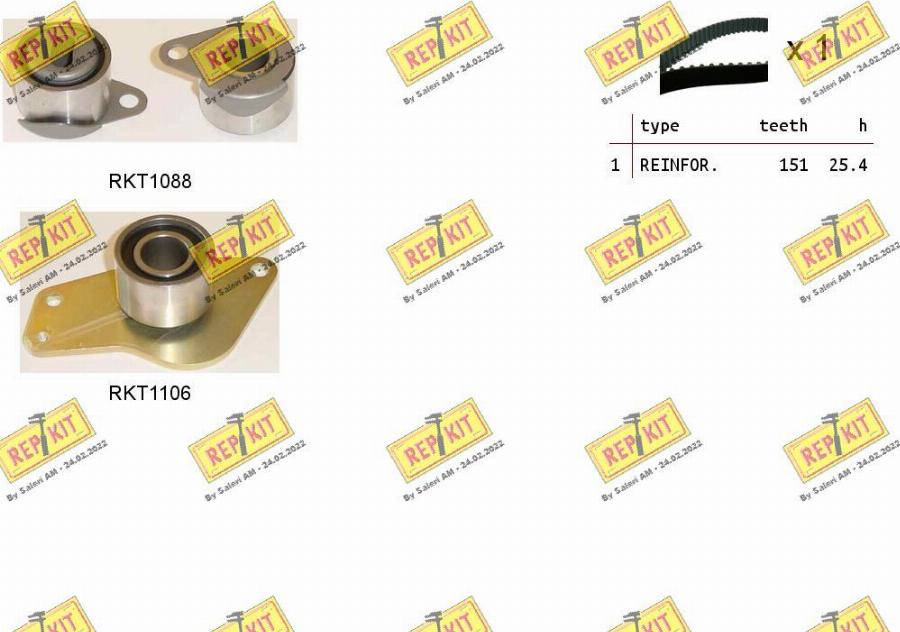 REPKIT RKTK0824 - Timing Belt Set www.autospares.lv