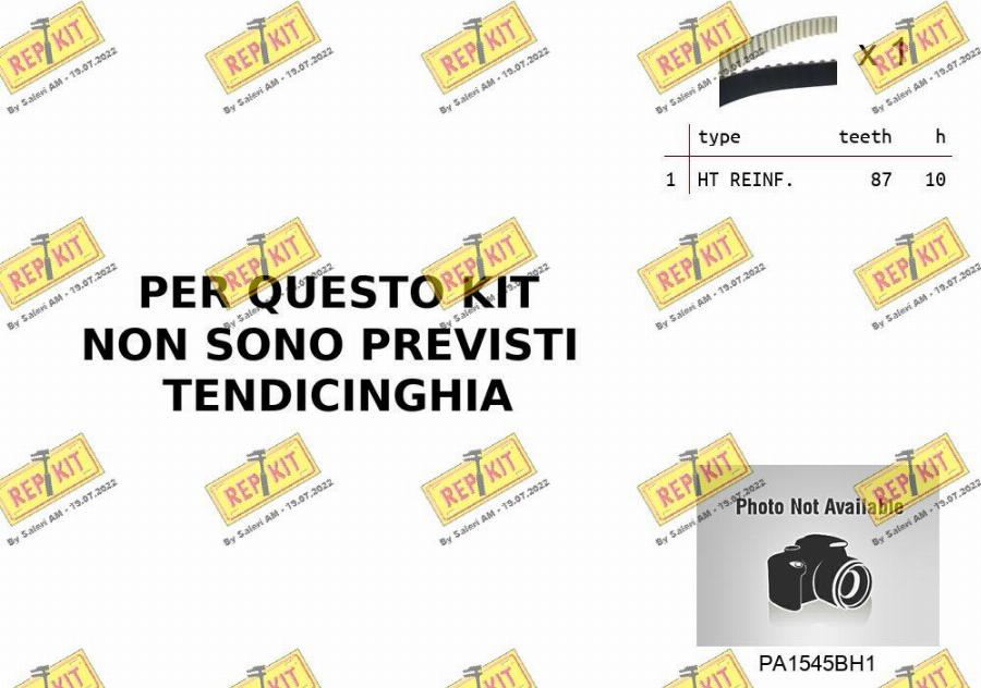 REPKIT RKTK0B03PA3 - Водяной насос + комплект зубчатого ремня ГРМ www.autospares.lv