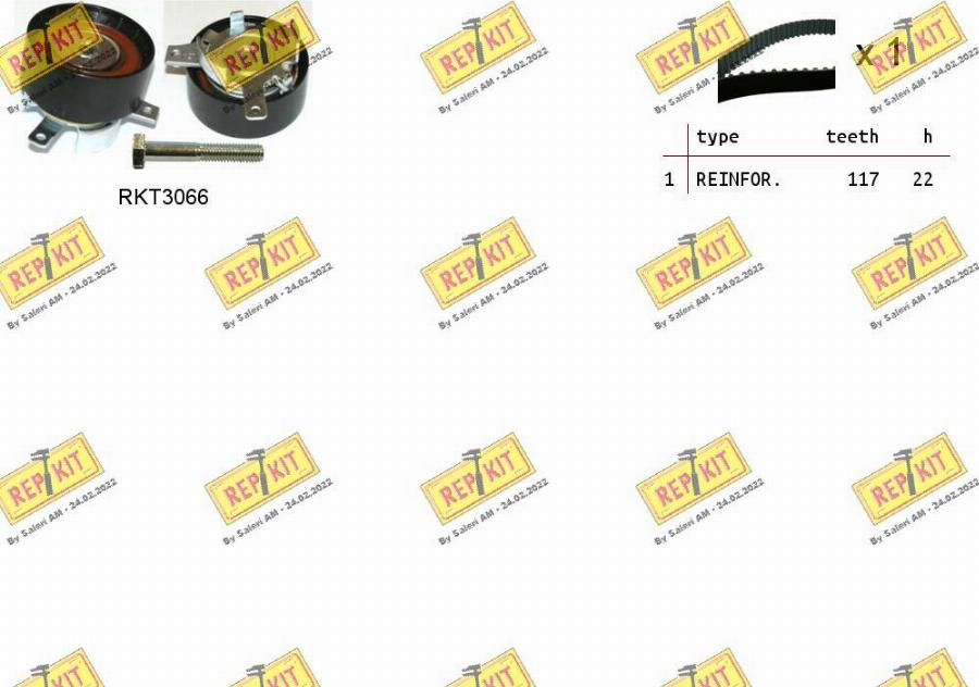 REPKIT RKTK1095 - Timing Belt Set www.autospares.lv