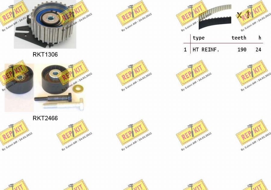 REPKIT RKTK1093 - Timing Belt Set www.autospares.lv