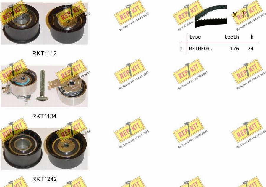 REPKIT RKTK1046 - Timing Belt Set www.autospares.lv