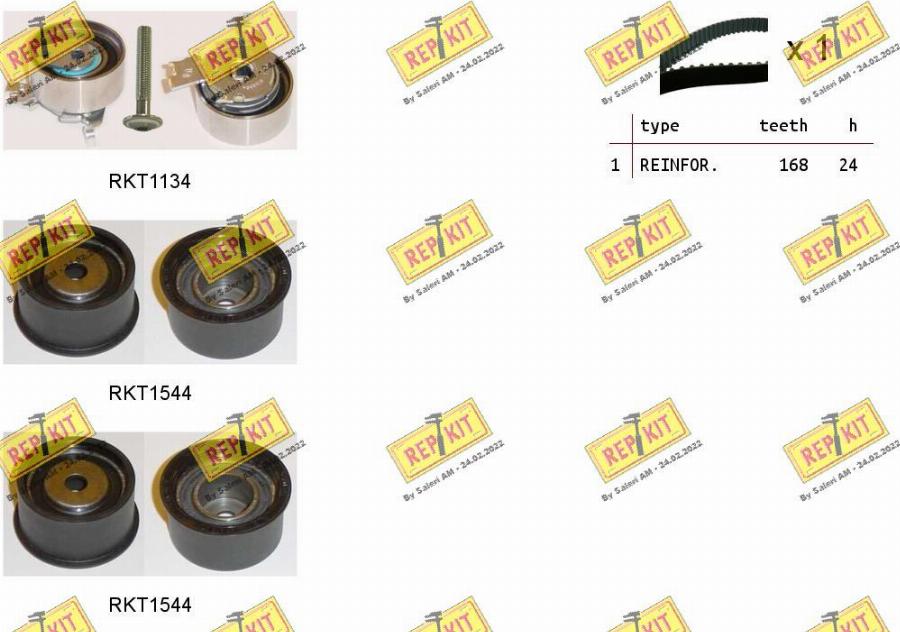 REPKIT RKTK1043 - Timing Belt Set www.autospares.lv