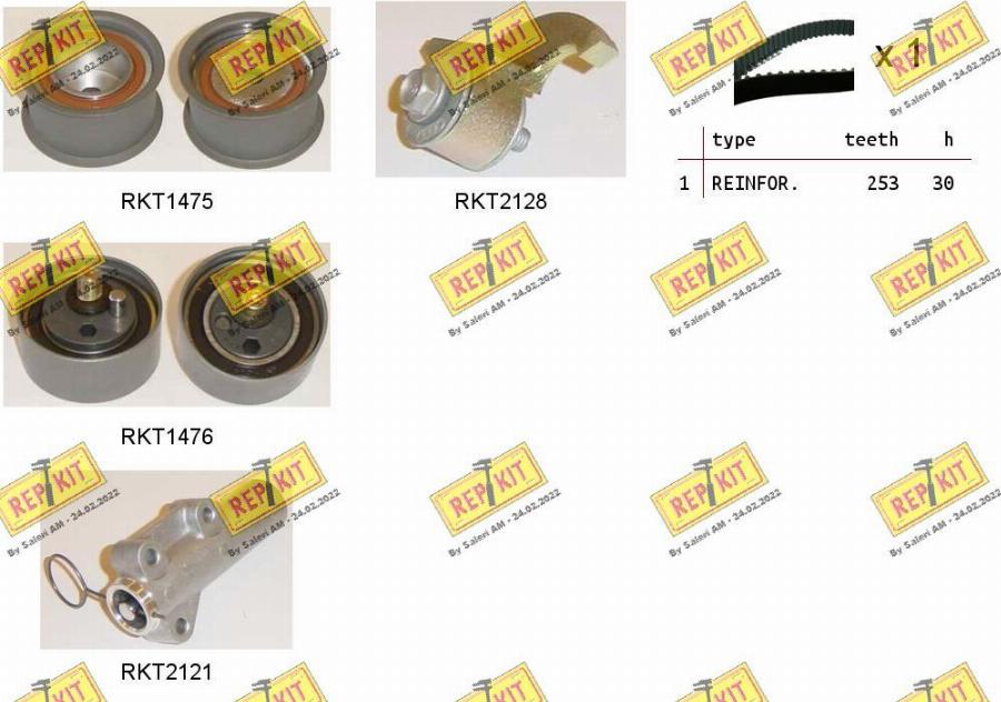 REPKIT RKTK1051 - Timing Belt Set www.autospares.lv