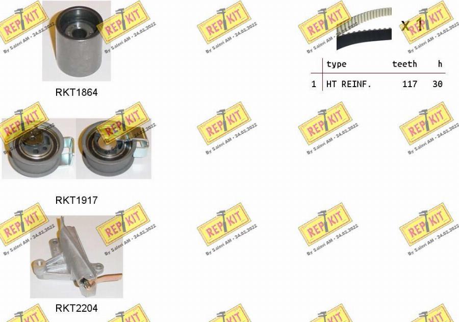 REPKIT RKTK1053 - Timing Belt Set www.autospares.lv