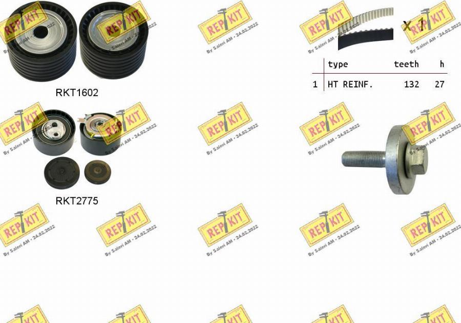 REPKIT RKTK1089 - Timing Belt Set www.autospares.lv