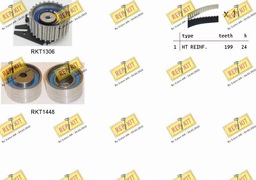 REPKIT RKTK1088 - Timing Belt Set www.autospares.lv