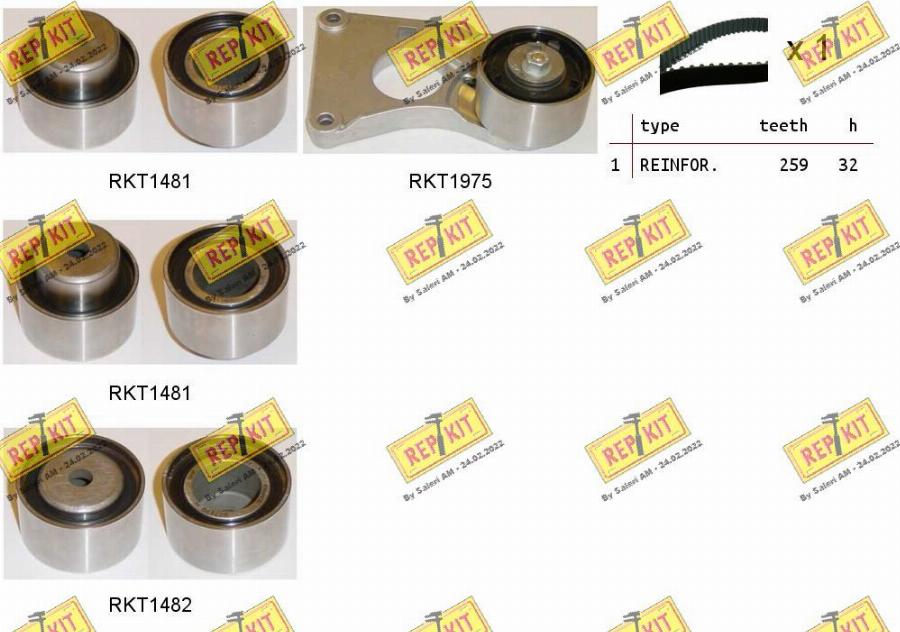 REPKIT RKTK1020 - Timing Belt Set www.autospares.lv